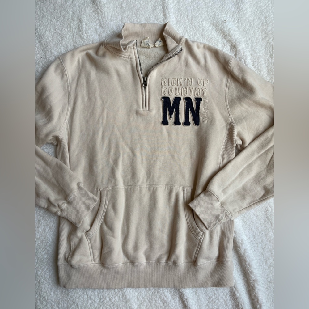 Blue 84 Light Tan Quarter-Zip Pullover
